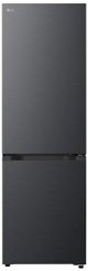 LG Refrigerator | GBBSJ1CCEP | Energy efficiency class C | Free standing | Combi | Height 186 cm | Fridge net capacity 220 L | Freezer net capacity 113 L | Display | 34 dB | Black