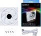 Lian Li UNI FAN TL LCD Series Wentylator Reverse Blade 140mm bialy