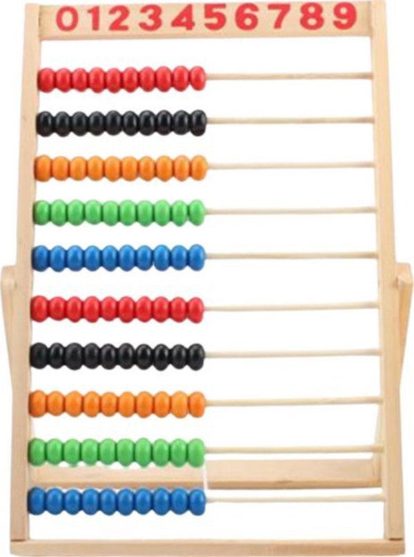 Viga Toys Ξύλινος Πολύχρωμος Άβακας, Εκπαιδευτικό Παιχνίδι για Παιδιά