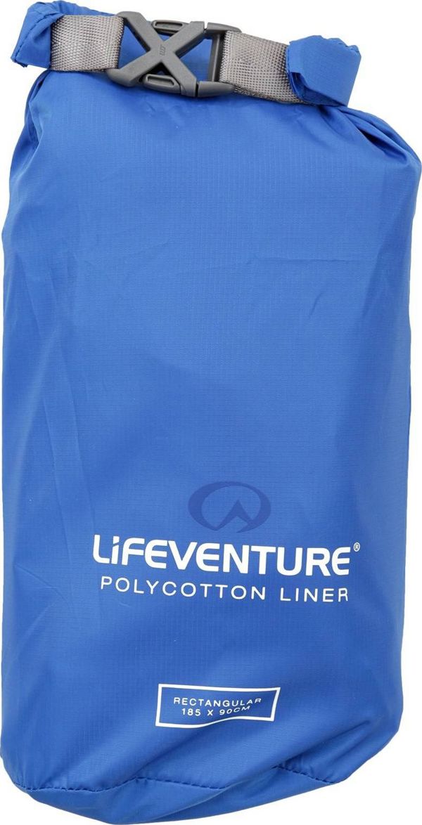 Lifeventure Lifeventure Polycotton Sleeping Bag Liner Rectangular Navy (LM65520)