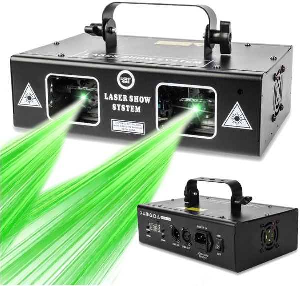 LIGHT4ME LASER RGB GEOMETRIC 350mW projektor laserowy rzutnik sceniczny skaner dyskotekowy