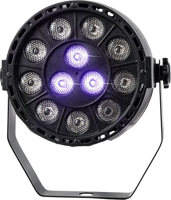 LIGHT4ME REFLEKTOR SCENICZNY IMPREZOWY ULTRAFIOLETOWY DISCO PAR 12x1W UV LED V2
