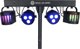 LIGHT4ME Φωτιστικό LED DERBY PAR комплект φωτισμού