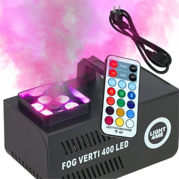 LIGHT4ME FOG VERTI 400 LED mala wytwornica dymu pionowego RGBW z pilotem
