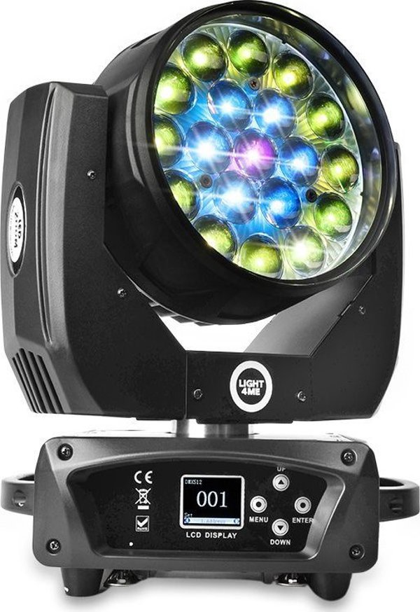 LIGHT4ME ZOOM WASH 19x15W κινητή κεφαλή LED RGBW