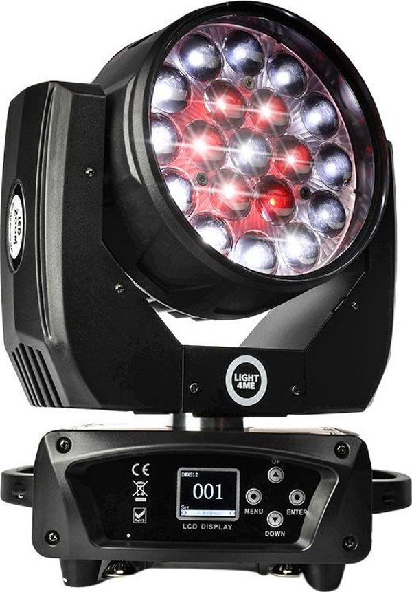 LIGHT4ME ZOOM WASH 19x15W κινητή κεφαλή LED RGBW