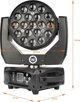 LIGHT4ME ZOOM WASH 19x15W κινητή κεφαλή LED RGBW