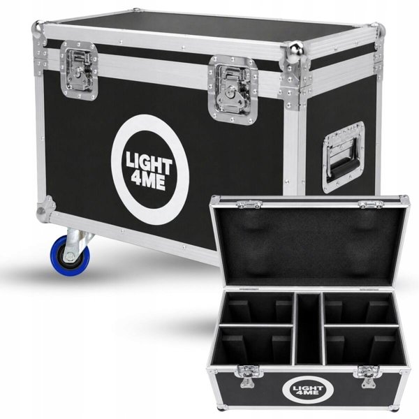 Light4me 100 Spot Ring Case 4in1 Θήκη Μεταφοράς Φωτιστικών - Ανθεκτική Βαλίτσα Μεταφοράς για Επαγγελματικό Εξοπλισμό Ήχου & Φωτισμού