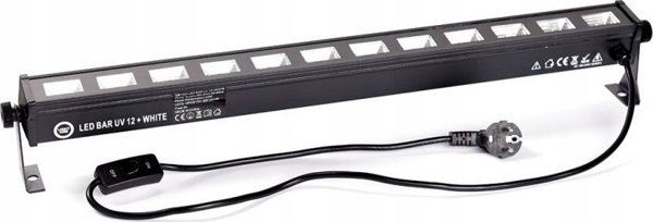 Light4me ML LED Bar UV 12 + White, Φωτιστική Μπάρα LED 12x3W με UV και Λευκό Φωτισμό