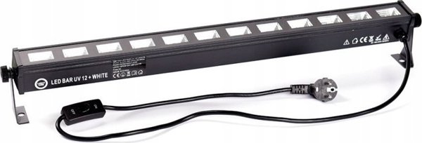 Light4me ML LED Bar UV 12 + White, Φωτιστική Μπάρα LED 12x3W με UV και Λευκό Φωτισμό
