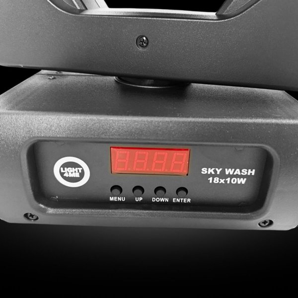 Light4me Sky Wash Κινούμενη Κεφαλή LED 18x10W RGBW με Effect Ring DMX 60x0,2W