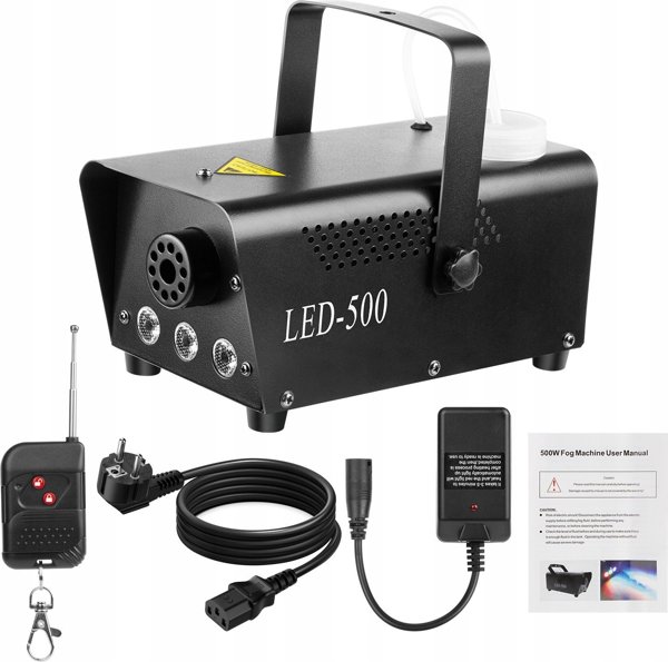 LIGHT4ME FOG 400 LED Μηχανή Καπνού για DJ - Φορητή με Φωτισμό LED 400W