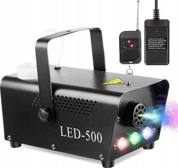 LIGHT4ME FOG 400 LED Μηχανή Καπνού για DJ - Φορητή με Φωτισμό LED 400W