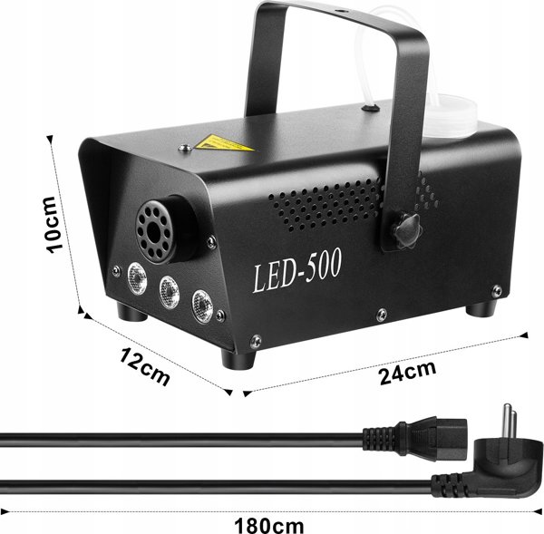 LIGHT4ME FOG 400 LED Μηχανή Καπνού για DJ - Φορητή με Φωτισμό LED 400W