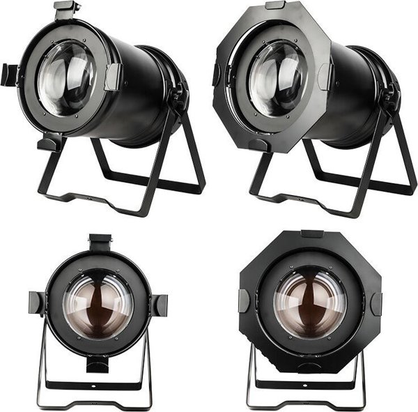 Light4me Par 64 200W LED Zoom Auto Προβολέας Σκηνής, Ζεστό Λευκό, Επαγγελματικός Θεατρικός Φωτισμός