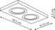Light Prestige Podtynkowa Metis 2 czarna (LP-2780/2RS BK) - Light Prestige