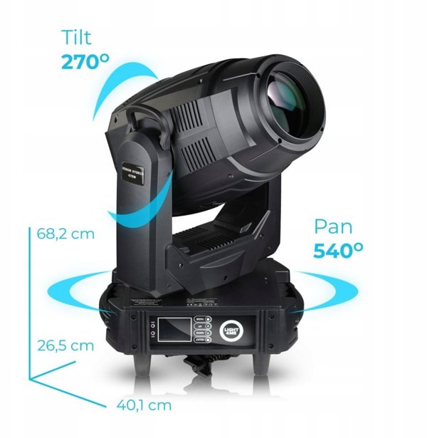 LIGHT4ME VENOM HYBRID 470W κεφαλή κινούμενη υβριδική