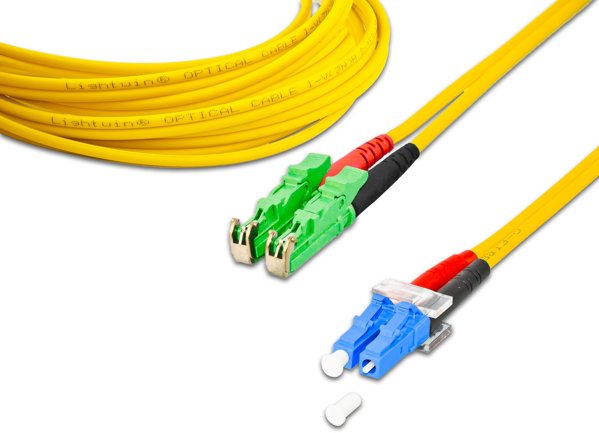 Καλώδιο Lightwin LDP-09 LSHAPC-LC 2.0 InfiniBand / Οπτικών Ινών 2m E-2000 (LSH) Μπλε, Πράσινο, Κίτρινο