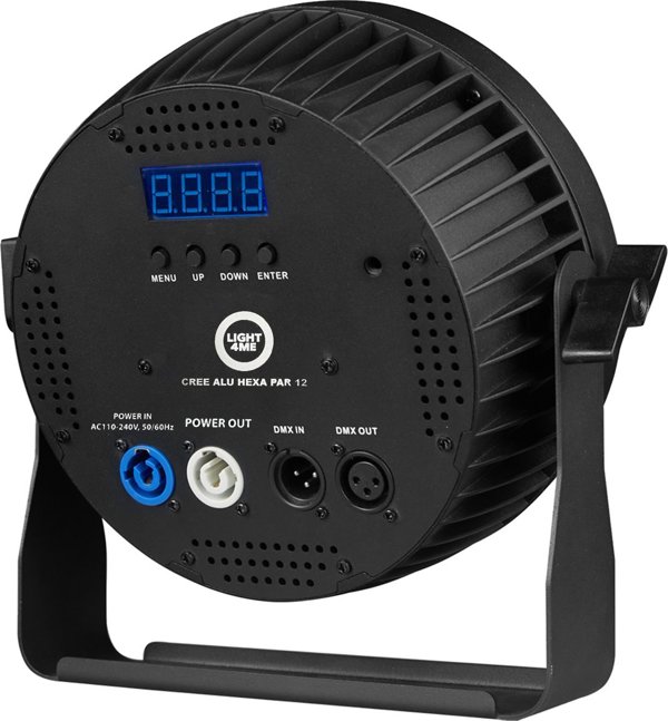 LIGHT4ME CREE ALU HEXA PAR 12 προβολέας RGBWA-UV 12x18W 6w1