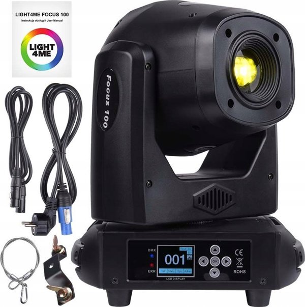 Light4me Focus 100 Spot Pryzma Κινητή Κεφαλή LED, DMX, 100W