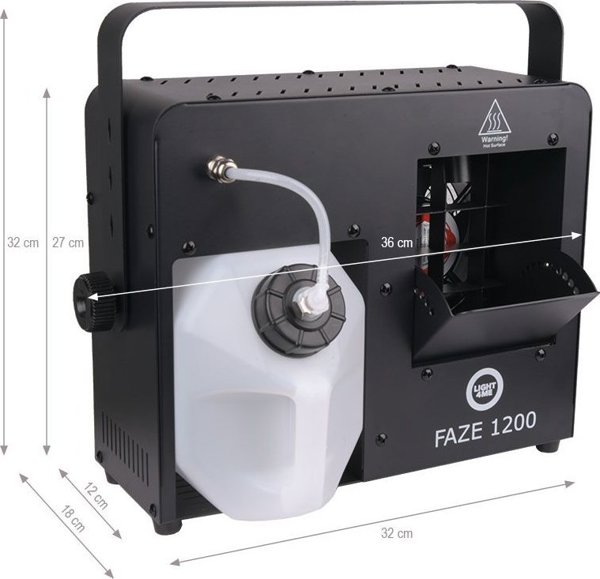 LIGHT4ME FAZE 1200 wytwornica dymu mgly hazer z pilotem i timerem