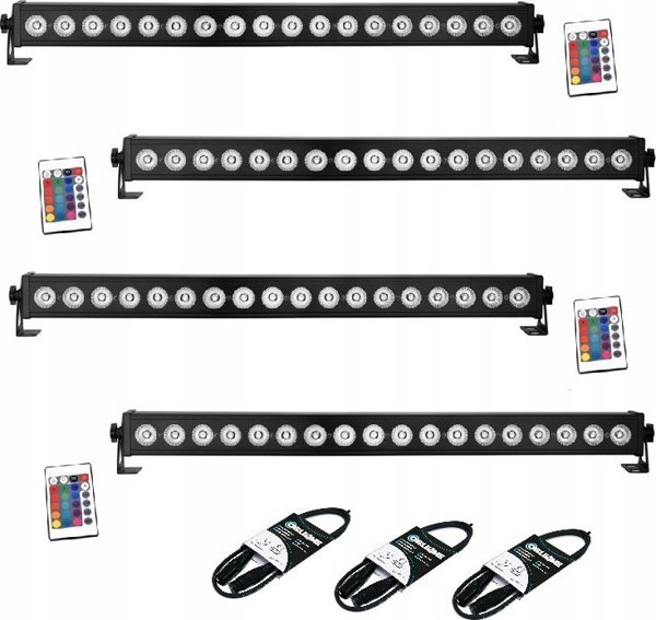 Light4me Επαγγελματικός Προβολέας Φωτισμού LED RGBW Με Τηλεχειριστήριο (EAN: 5907780140764)