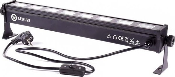 LIGHT4ME LED BAR UV 8 listwa belka LED 8x3W ultrafiolet