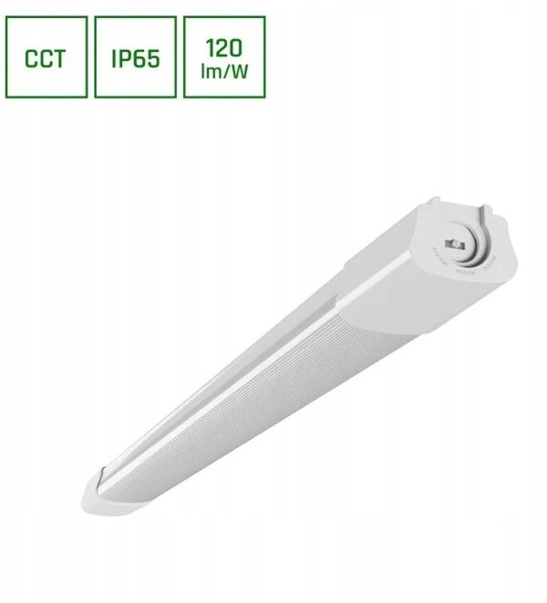 LIMEA SELECT Αδιάβροχος Φωτισμός 1200MM 36W 3CCT 230V IP65 Λευκός