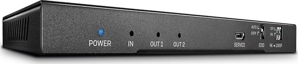 Lindy 38230 HDMI Splitter 1x2, 4K, 4096 x 2160 px, Μεταλλικό, Μαύρο