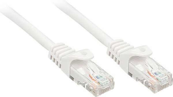Lindy Patchcord Cat.6, U/UTP, 0.3m, λευκός (48200)