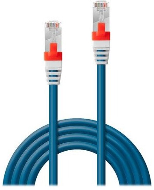Lindy Patchkabel Cat6(A) SSTP / S/FTP PIMF blau 7.50m 10Gbit (45378)