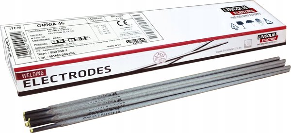 Lincoln Electric Omnia 46 Ηλεκτρόδιο Ρουτιλίου 3.2mm, Μήκος 350mm, Συσκευασία 2.3kg