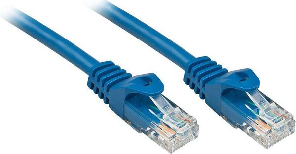 Lindy Patchcord Cat.6, U/UTP, 10m, niebieski (48177)