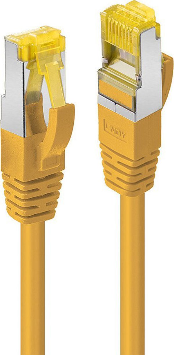 Lindy LINDY Patchkabel Cat6A RJ45 S/FTP Cat7 LSZH Kabel gelb 10m