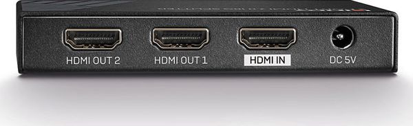 Lindy 38235 HDMI Splitter 2-Port, 4K, Μαύρο, Μεταλλικό