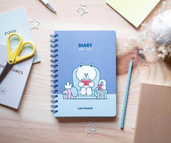 Line Friends - Kalendarz / Planner 2020/2021 A5