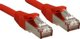 Lindy Patchkabel Cat6 SSTP / S/FTP PIMF czerwony 0.50m (45621)