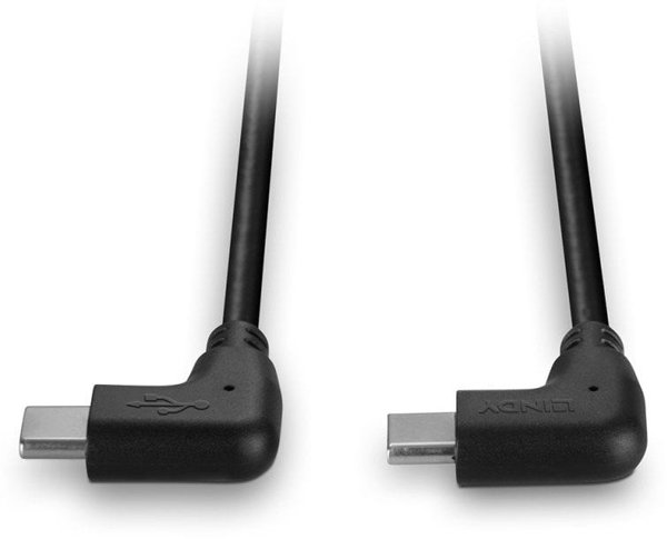 Lindy 32009 kabel USB USB 2.0 1 m USB C Czarny