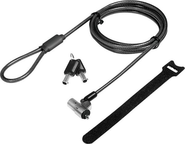 LogiLink Αντικλεπτικό Καλώδιο Laptop NBS012 για Noble Wedge Lock, 3.2x4.5mm, Περιστρεφόμενο 360°