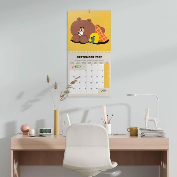 Line Friends - Ημερολόγιο τοίχου 2022 30 x 30 cm