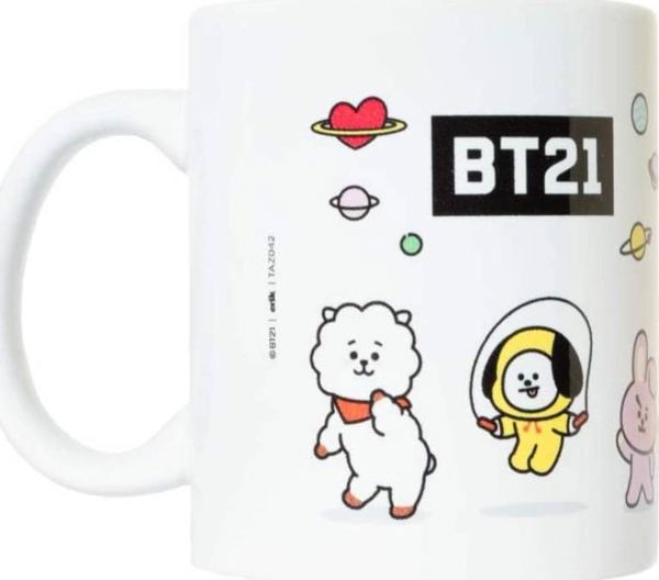 Κούπα Line Friends BT21 Κεραμική 300ml, Διαστάσεις 9,5x8cm, Κατάλληλη για Πλυντήριο Πιάτων