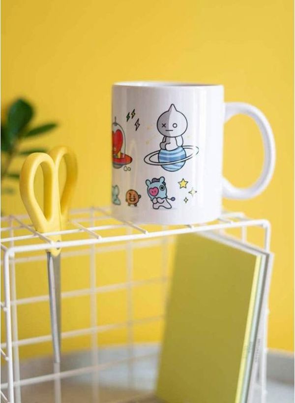 Κούπα Line Friends BT21 Κεραμική 300ml, Διαστάσεις 9,5x8cm, Κατάλληλη για Πλυντήριο Πιάτων