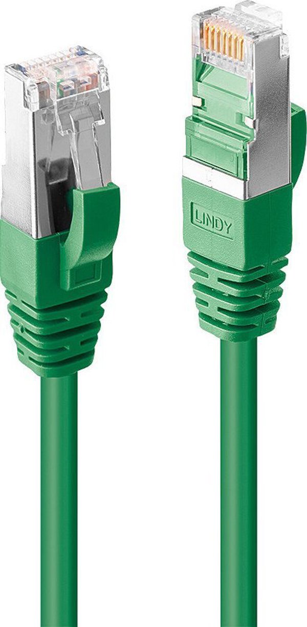 Lindy LINDY Patchkabel Cat.6A S/FTP LSZH, grün 0.3m
