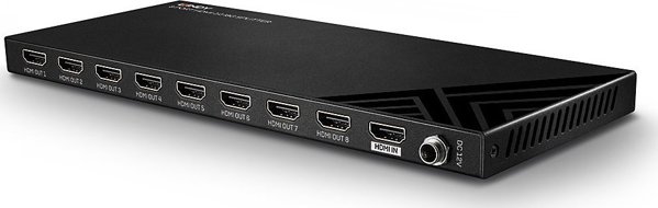 Lindy 38237 HDMI Splitter 1x8, 4K UHD, Μεταλλικό, Μαύρο