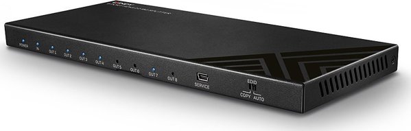 Lindy 38237 HDMI Splitter 1x8, 4K UHD, Μεταλλικό, Μαύρο