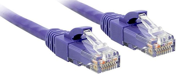 Lindy Patchcord Cat6 U/UTP, 10m, fioletowy (48127)