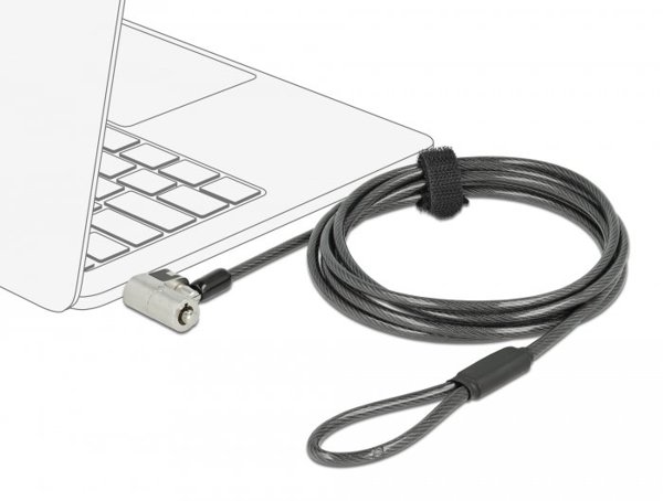 Delock Navilock Ασφαλιστικό Καλώδιο Notebook, Συμβατό με Kensington, Noble Wedge και Nano Slot