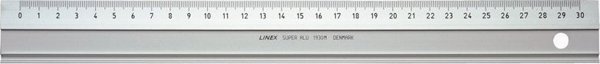 Linex Linex 1930M, Line gauge, Aluminium, Aluminium, cm, mm, Denmark, 30 cm