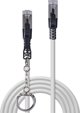 Lindy LINDY Patchkabel Cat.6A S/FTP grau 0,5m verriegelbar