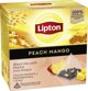 Lipton Μαύρο Τσάι σε Πυραμίδες, Γεύση Ροδάκινο & Μάνγκο, 20 Φακελάκια